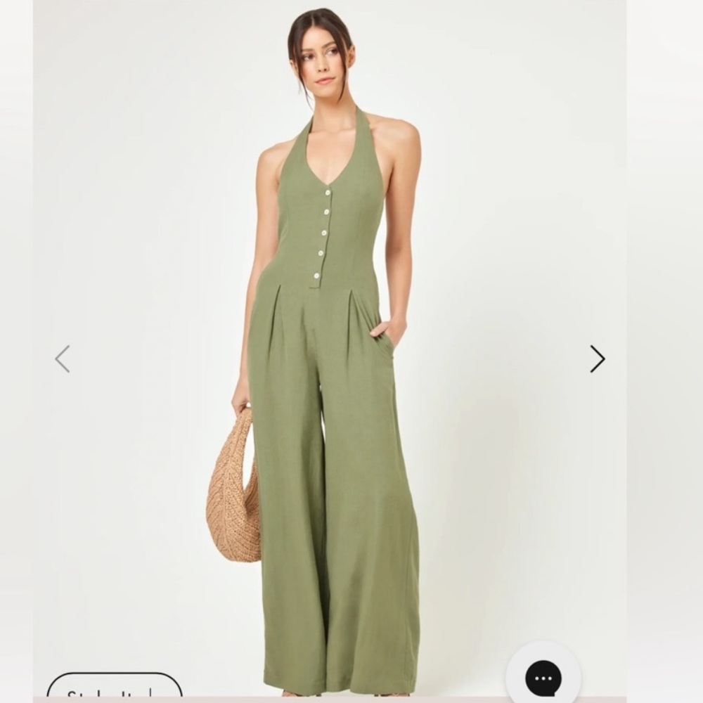 LSPACE Green Alena Jumpsuit NWOT Size Small